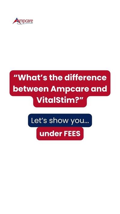 Ampcare ve VitalStim farkını gösteren reel